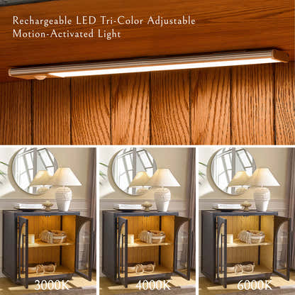 Alvar Arched 126″ Oak Media Console(Set of 4)