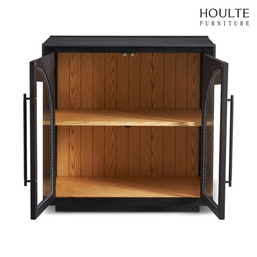 Alvar Arched Oak Media Console(Set of 4)
