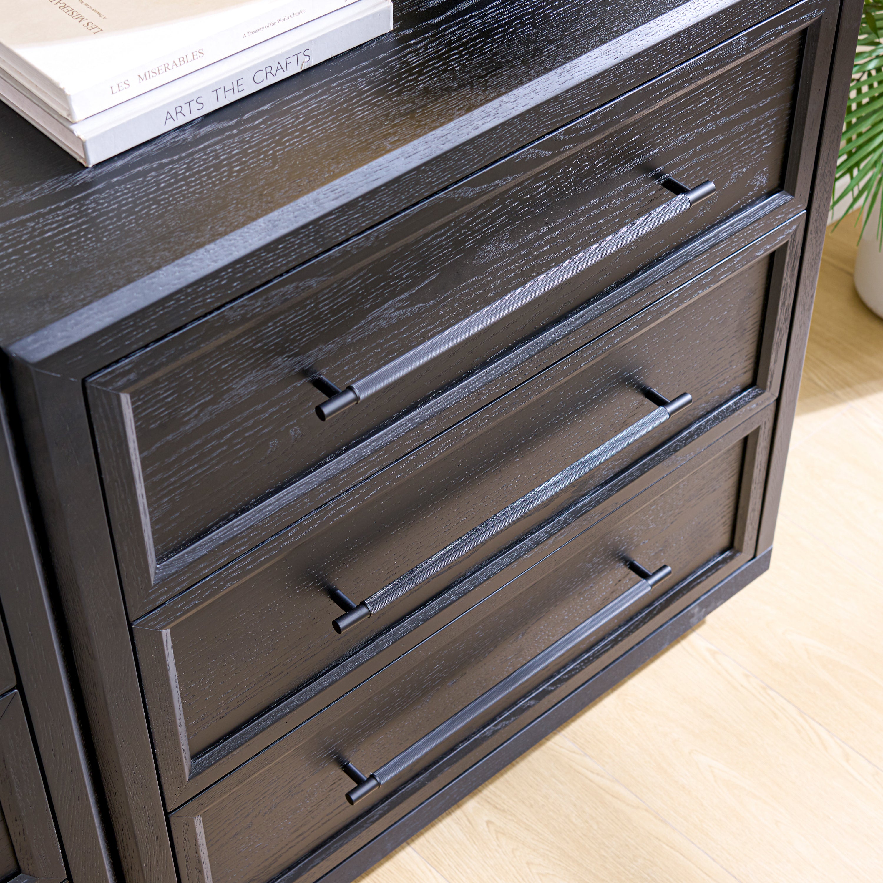 Alvar Arched 94.5″ Oak Modular Media Console(Set of 3)