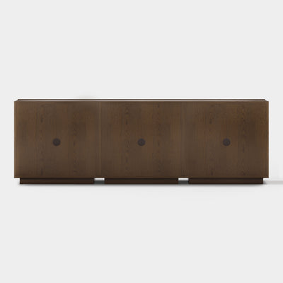 Alvar Arched 91″ Oak Modular Media Console(Set of 3)