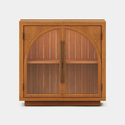 Alvar Arched 157.5″ Oak Modular Media Console(Set of 5)