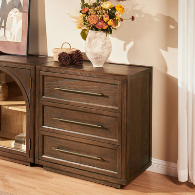 Alvar Arched 152" Oak Modular Media Console(Set of 5)