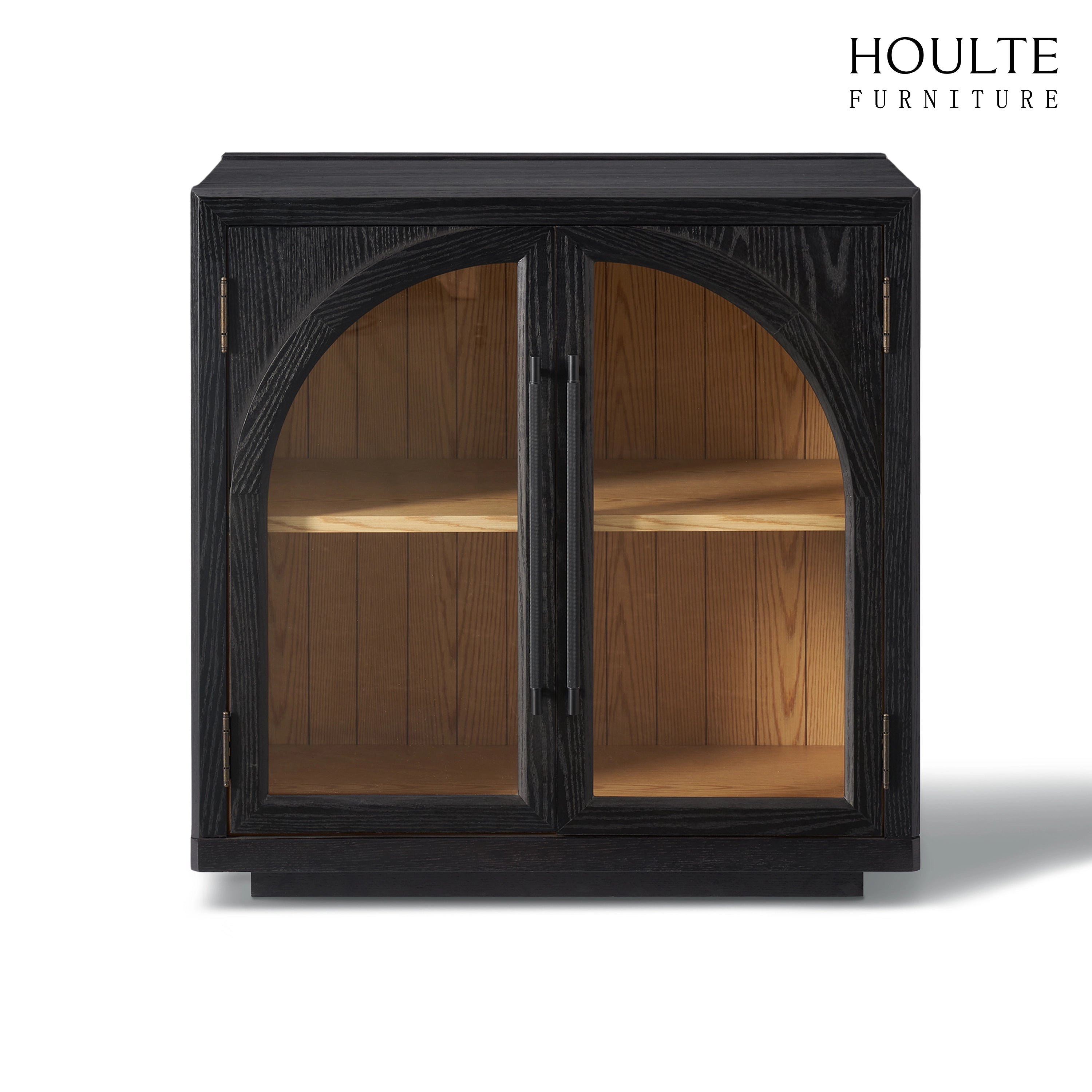 Alvar Arched Oak Media Console(Set of 2)
