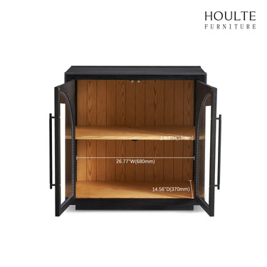 Alvar Arched Oak Storage Cabinet