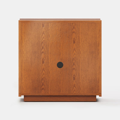 Alvar Arched 30" Oak Storage Cabinet