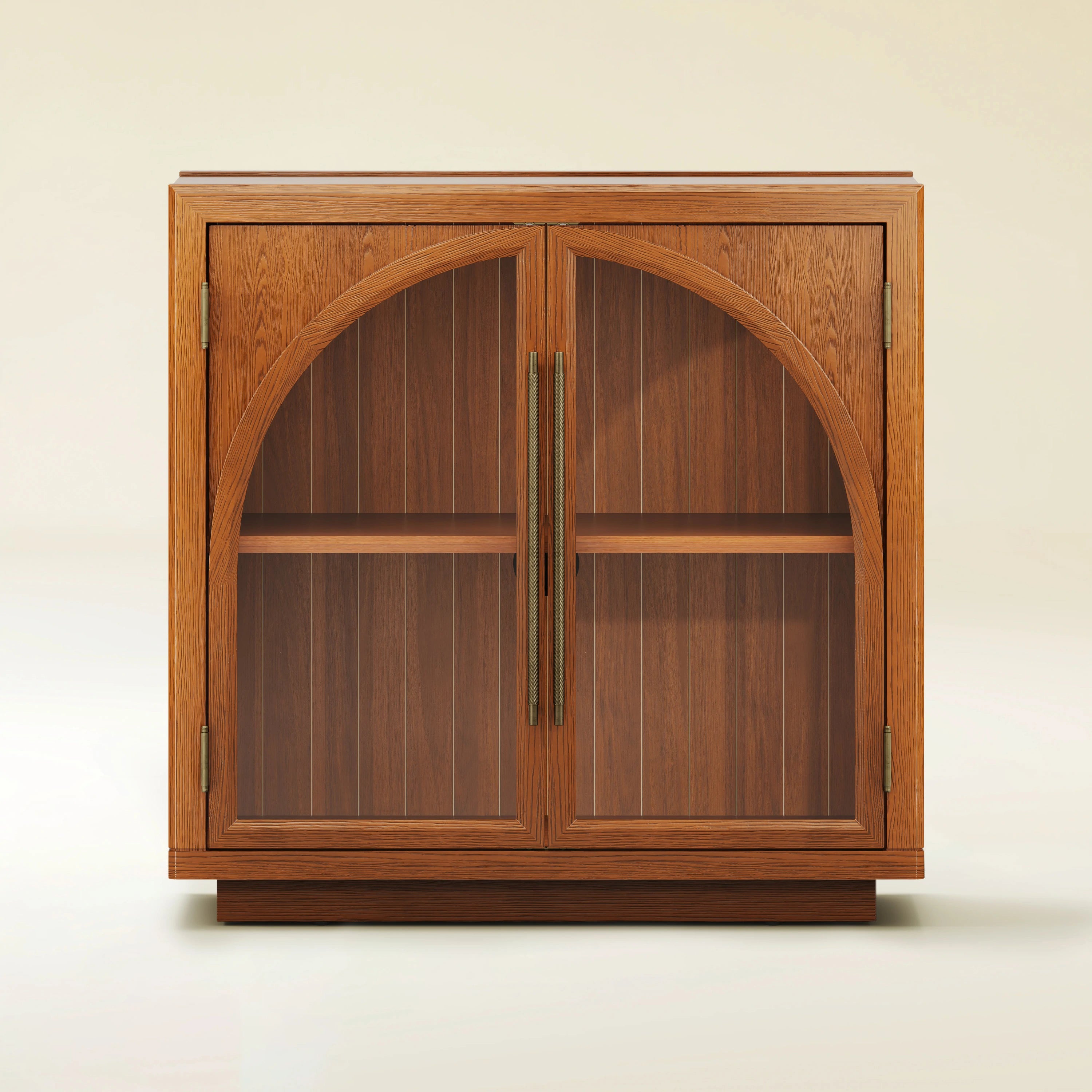 Alvar Arched 32″  Oak Storage Cabinet