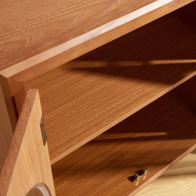 Alvar Arched 30" Oak Storage Cabinet