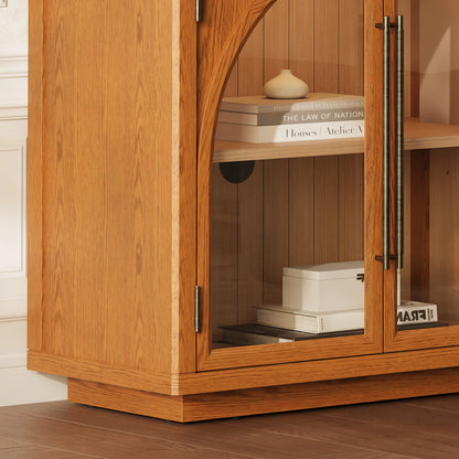 Alvar Arched 32″  Oak Storage Cabinet