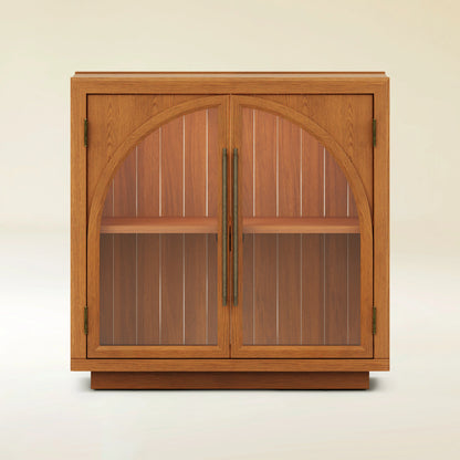 Alvar Arched 32″  Oak Storage Cabinet