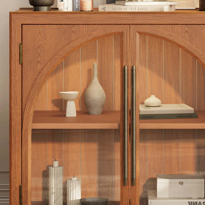 Alvar Arched 32″  Oak Storage Cabinet