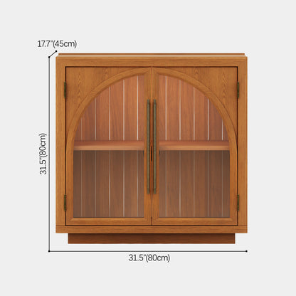 Alvar Arched 32″  Oak Storage Cabinet