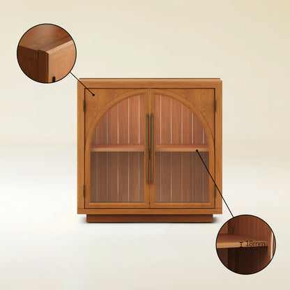 Alvar Arched 32″  Oak Storage Cabinet
