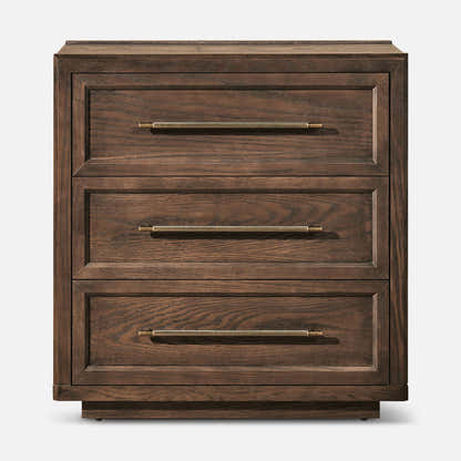 Alvar 32″ Oak 3-Drawer Chest