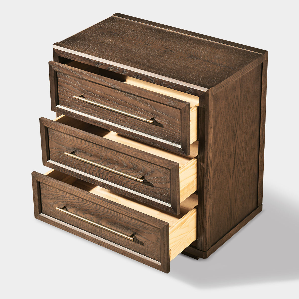 Alvar 121″ Oak 12-Drawer Chest(Set of 4)