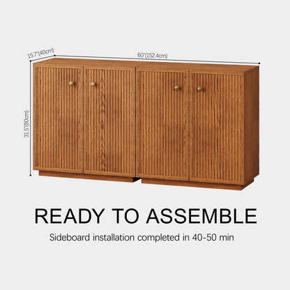 Avery Oak Console 60"W (Set of 2)