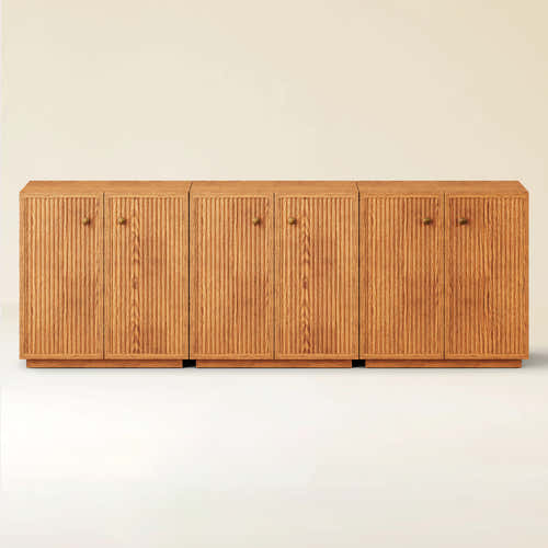 Avery Oak Sideboard 90"W(Set of 3)