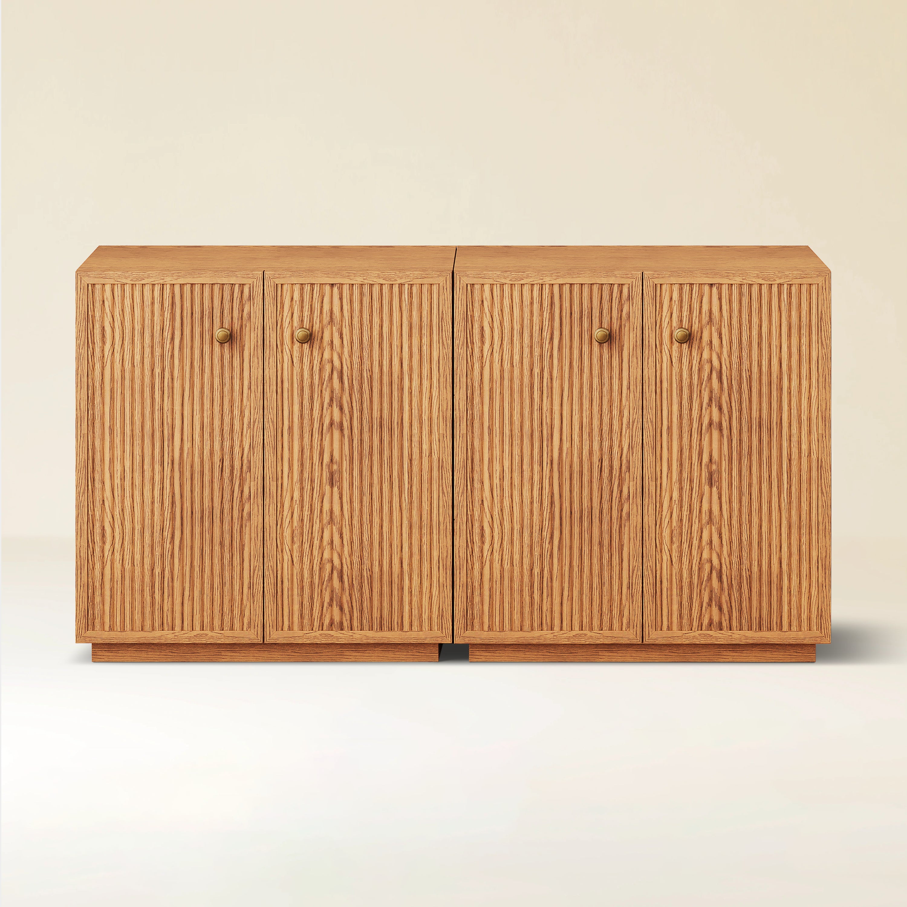 Avery Oak Cabinet 60"W (Set of 2)