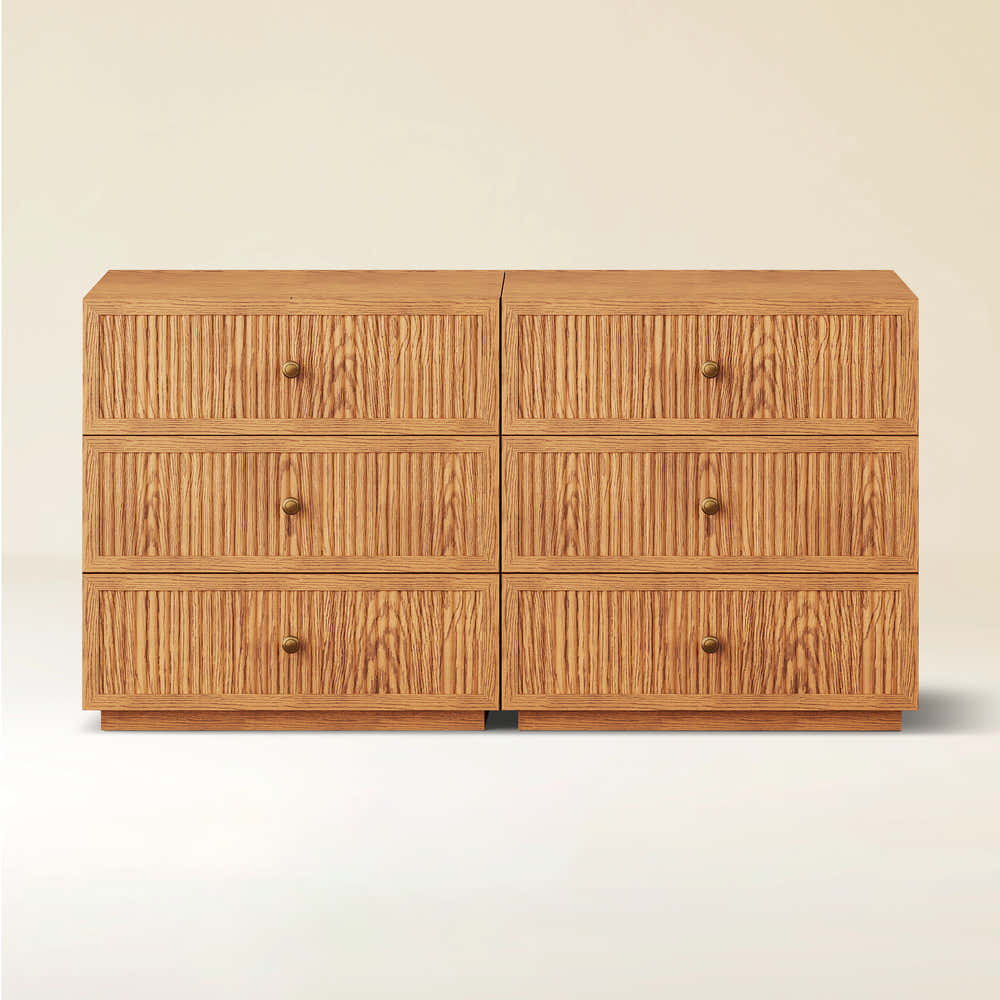 Avery Oak Drawer 60"W (Set of 2)