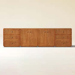 Avery Oak Modular Media Console 120