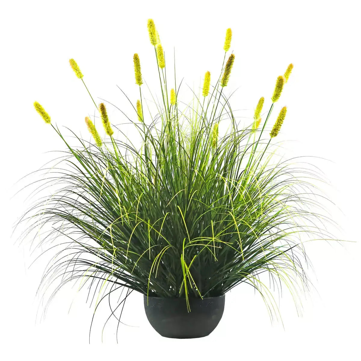 Artificial 20-Head Short Pine Grass with Curved-Straight Onion Grass Bonsai 43"H