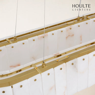 Sawyer Alabaster Rectangle Chandelier 40"L