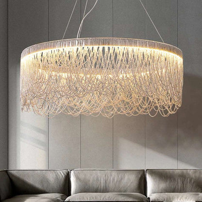 Teresa Cadena Tassel Modern Ring Chandelier