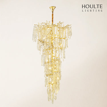 Shiro Noda Crystal Tree Branch Chandelier 95"