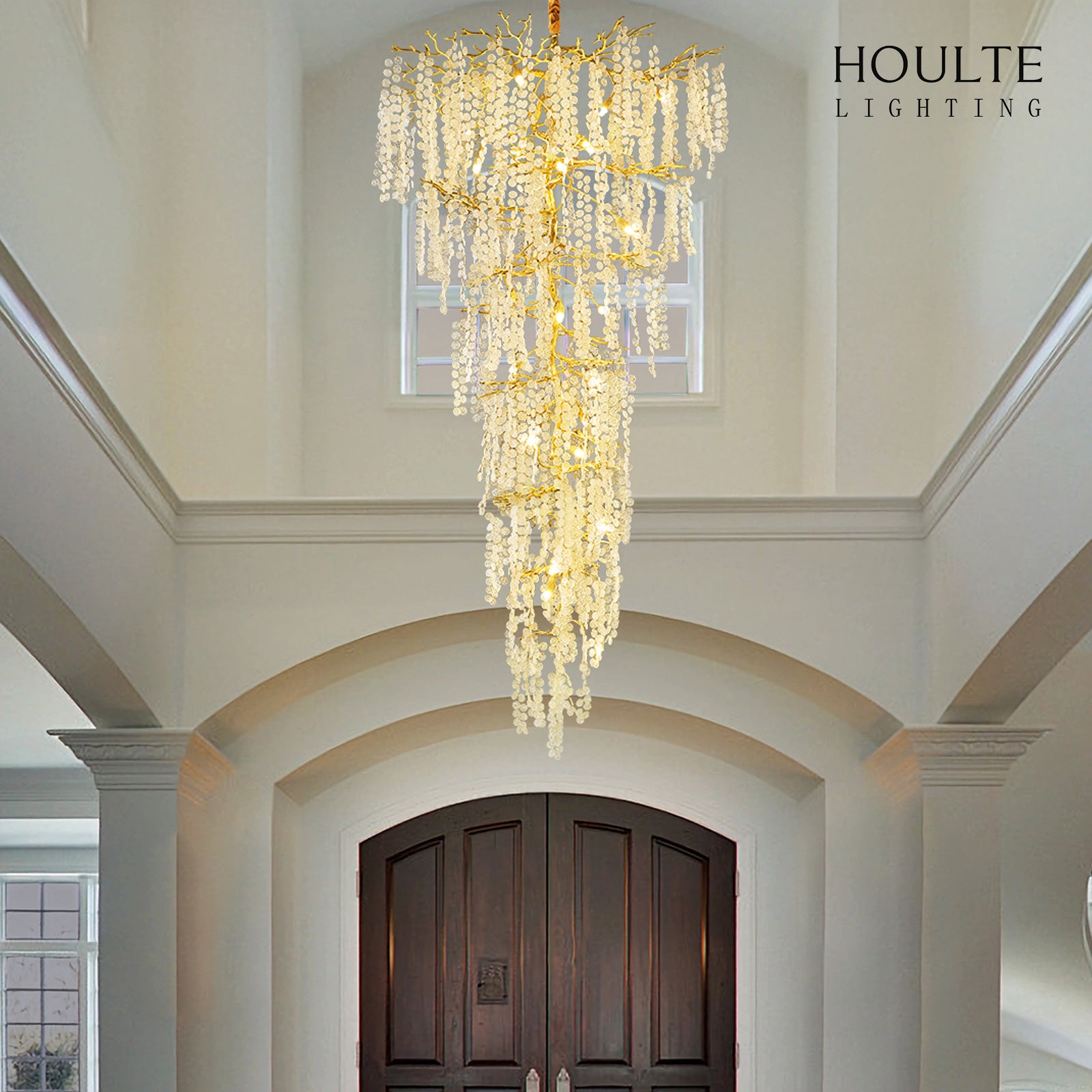 Shiro Noda Crystal Tree Branch Chandelier 95"