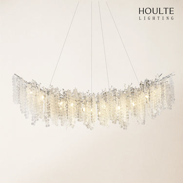 Shiro Noda Crystal Tree Branch Linear Chandelier 72"