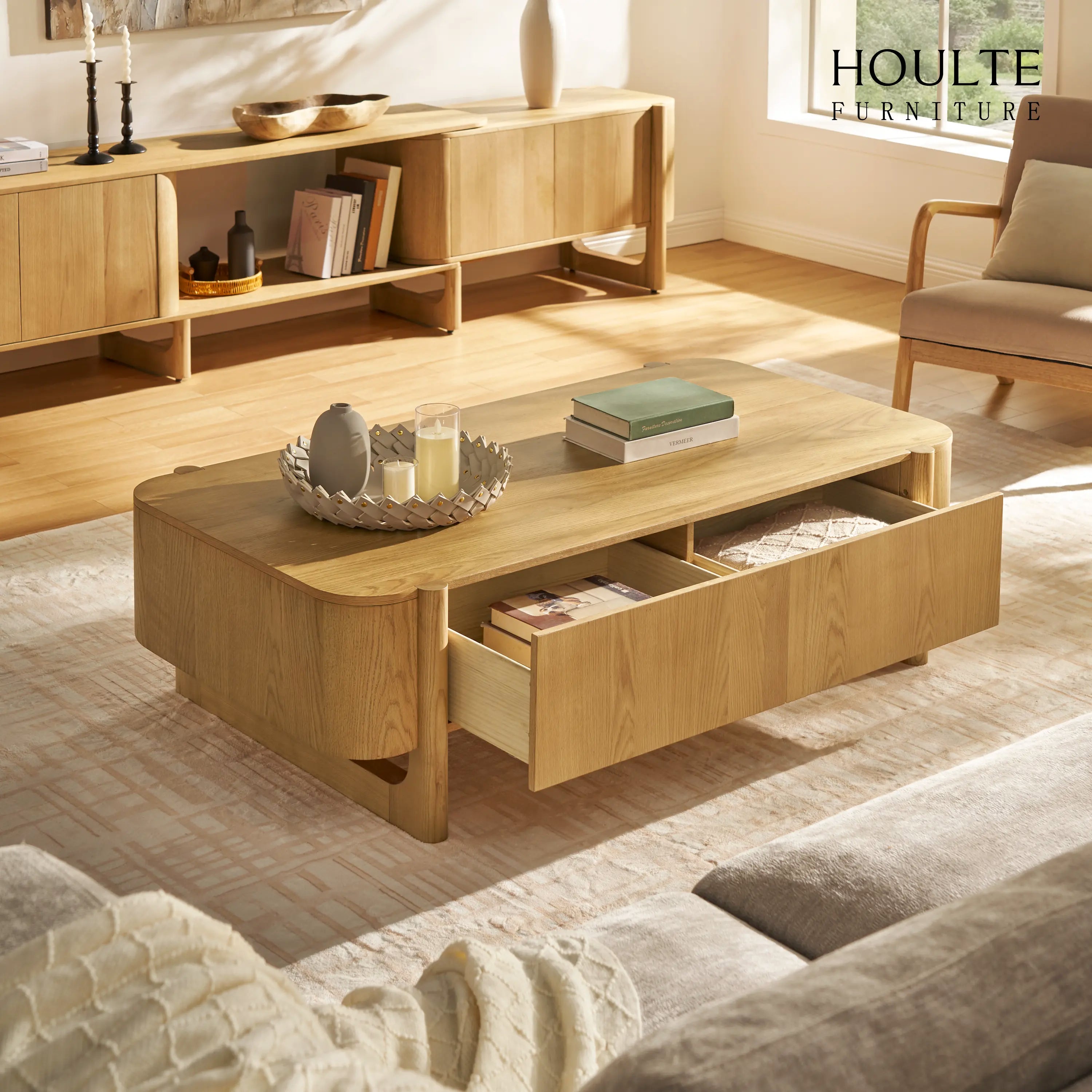Silas Coffee Table 55"W