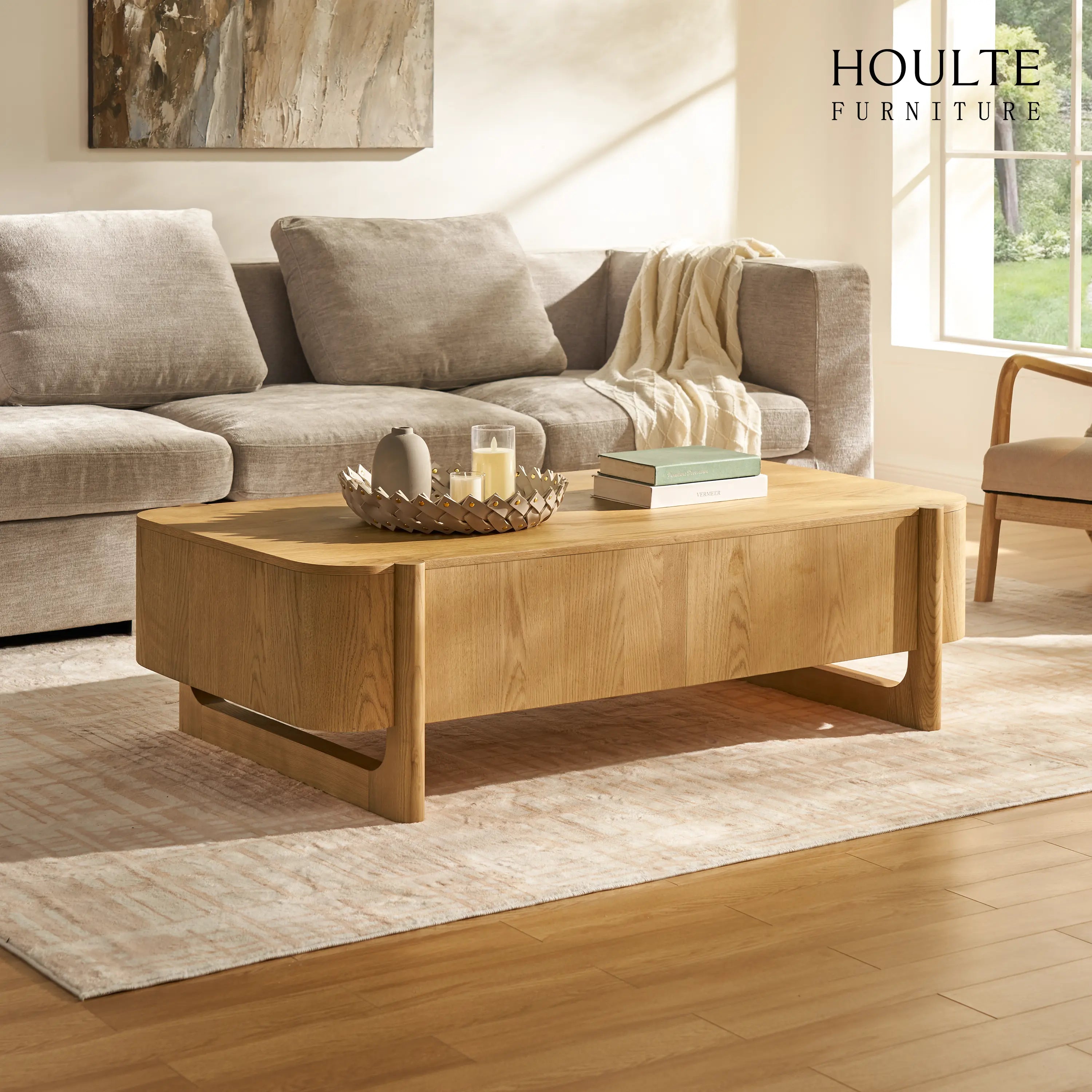 Silas Coffee Table 55"W