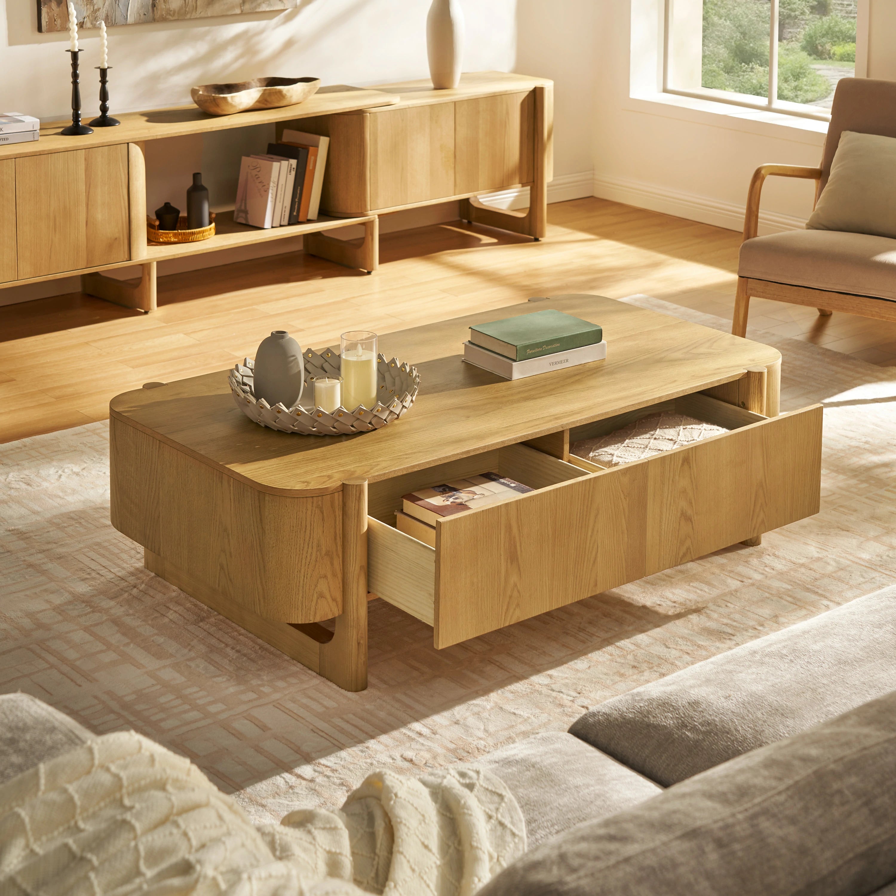 Silas Coffee Table 55"W