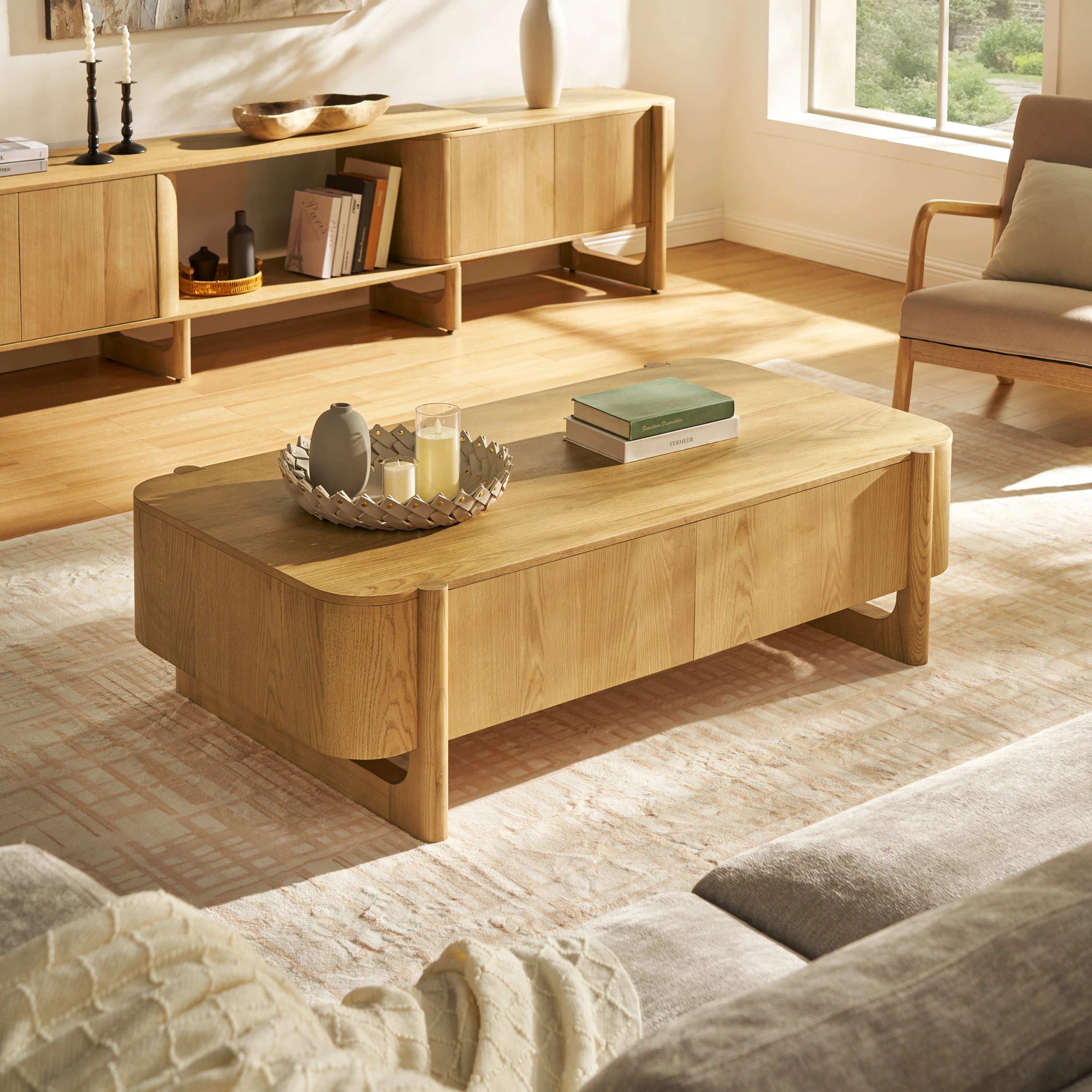 Silas Coffee Table 55"W