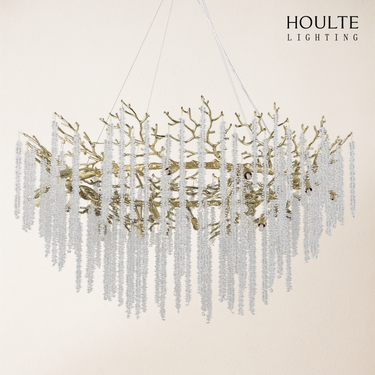 Snow Tree Branch Chandelier 47''D