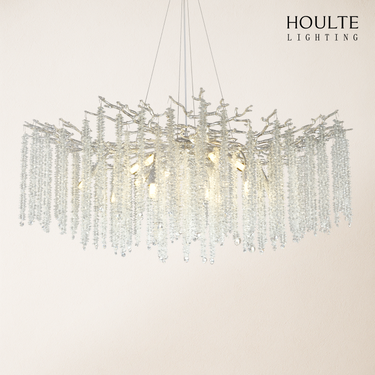 Snow Tree Branch Crystal Chandelier 40"D