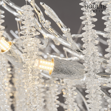 Snow Tree Branch Crystal Chandelier 40"D