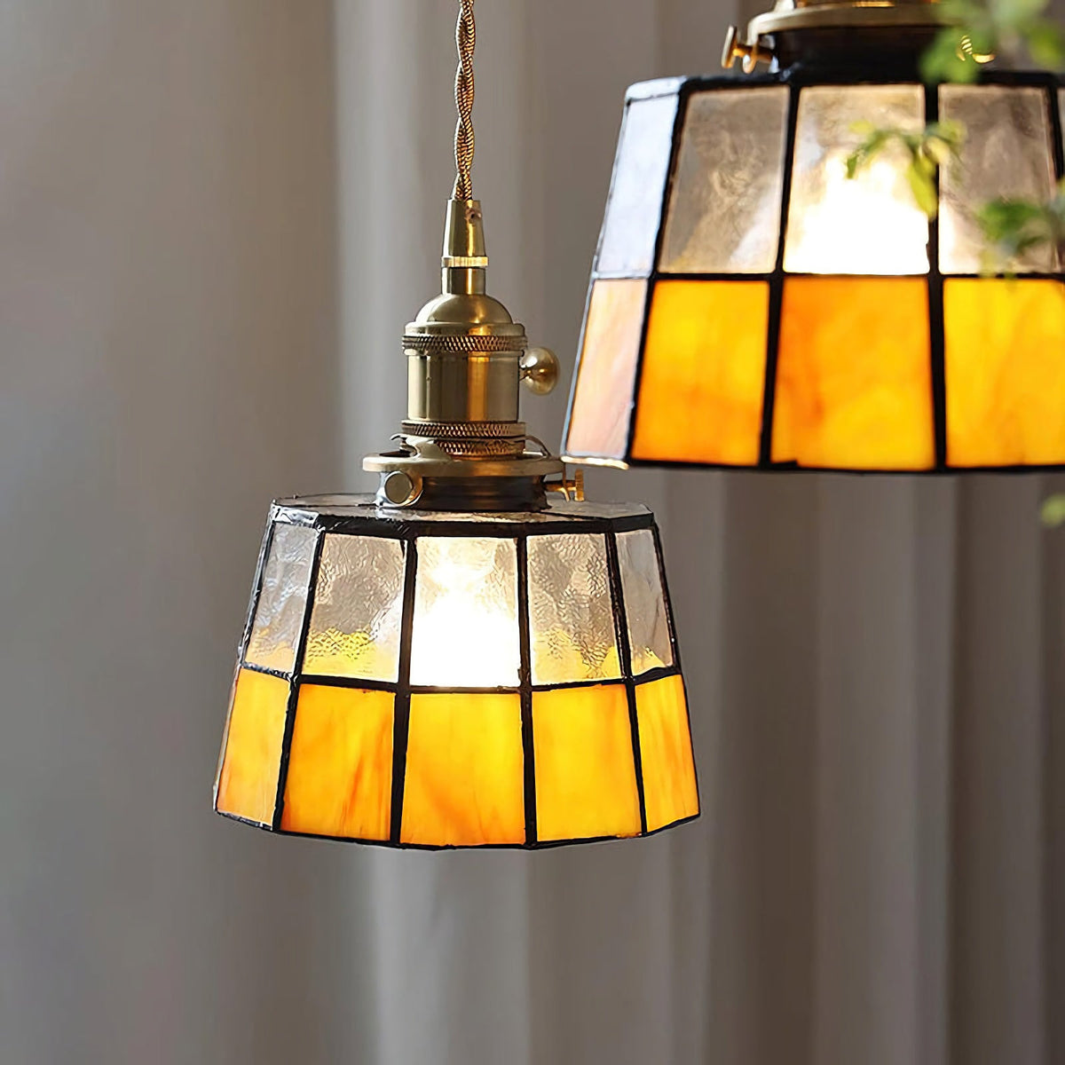 Karys Stained Glass Pendant Light