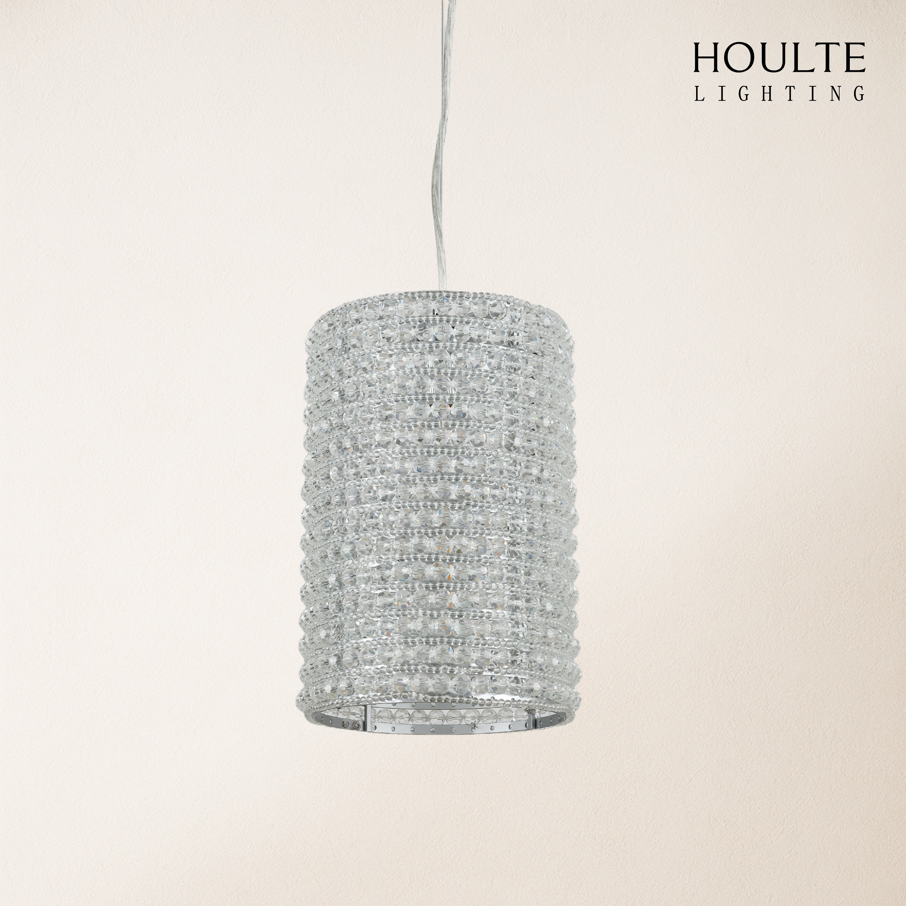 Stellar Beads Pendant Lights Smoke Clear 12"