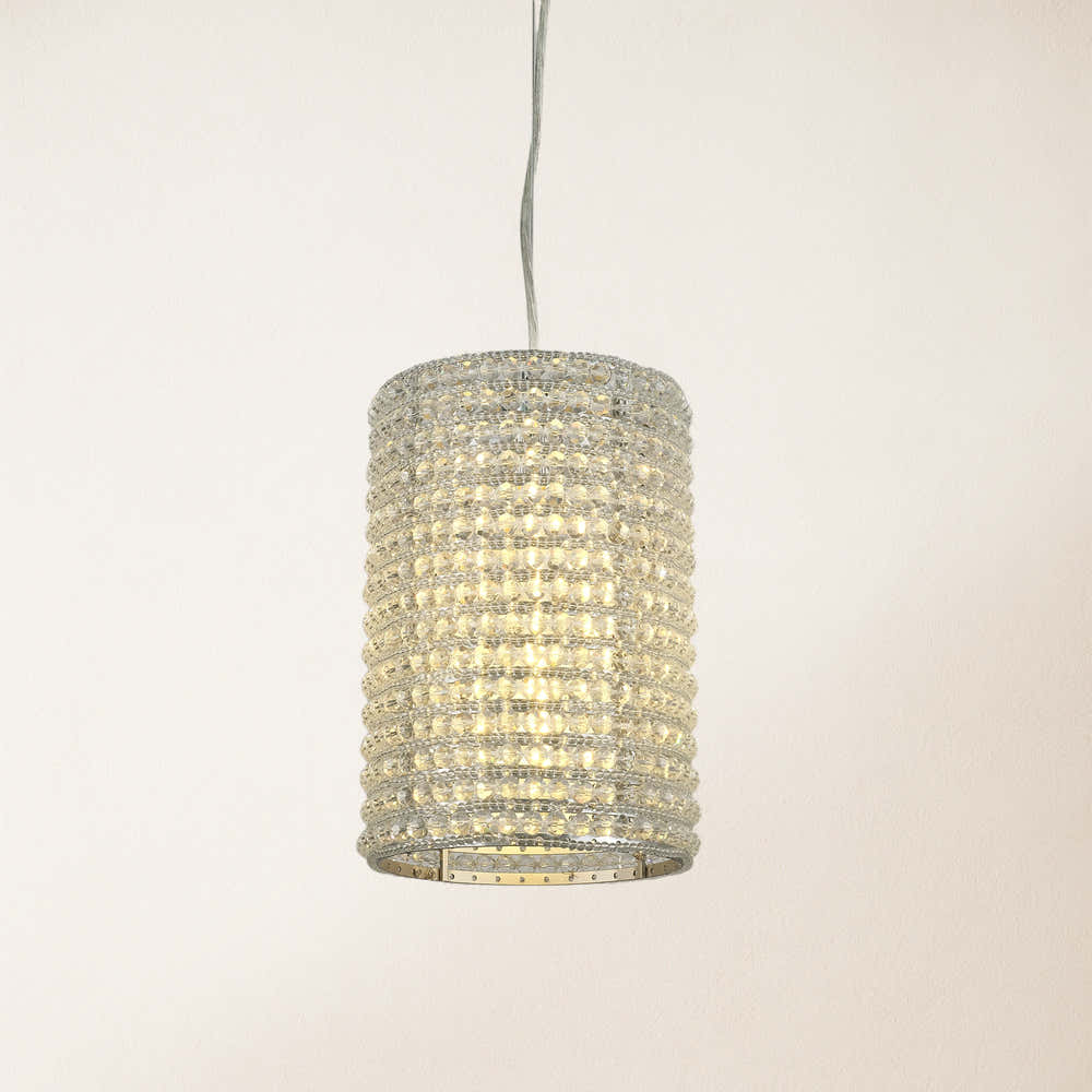 Stellar Beads Pendant Lights Smoke Clear 12"#Finish_Clear