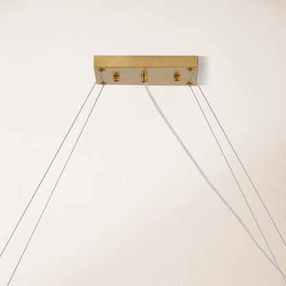 Stellara Crystal Strip Oval Chandelier 36"W