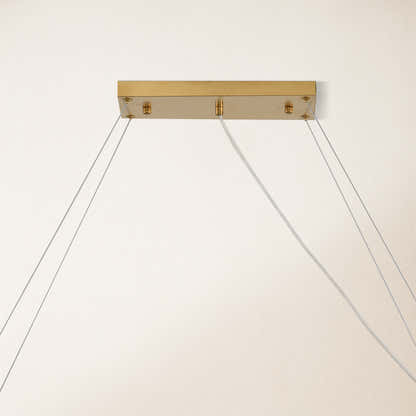 Stellara Crystal Strip Oval Chandelier 52"W