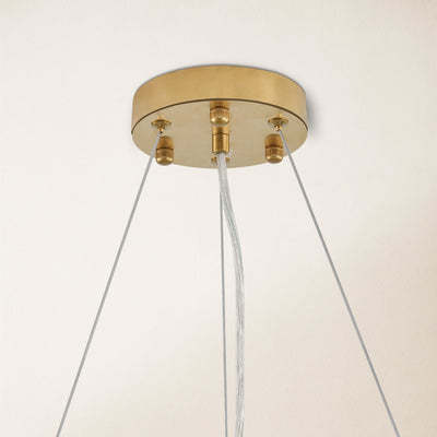 Stellara Crystal Strip Round Chandelier 24"D
