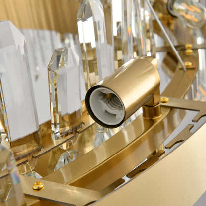 Stellara Crystal Strip Round Chandelier 24"D