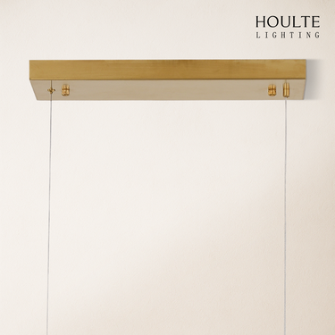 Sylvia Alabaster Rectangular Chandelier 47"