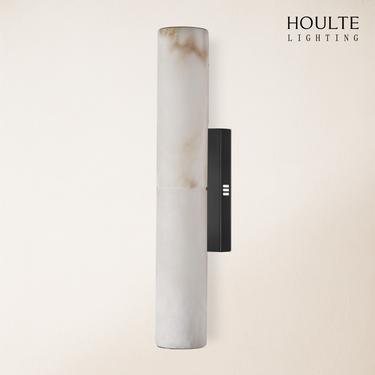 Sylvia Palladian Alabaster Wall Sconce 20"H