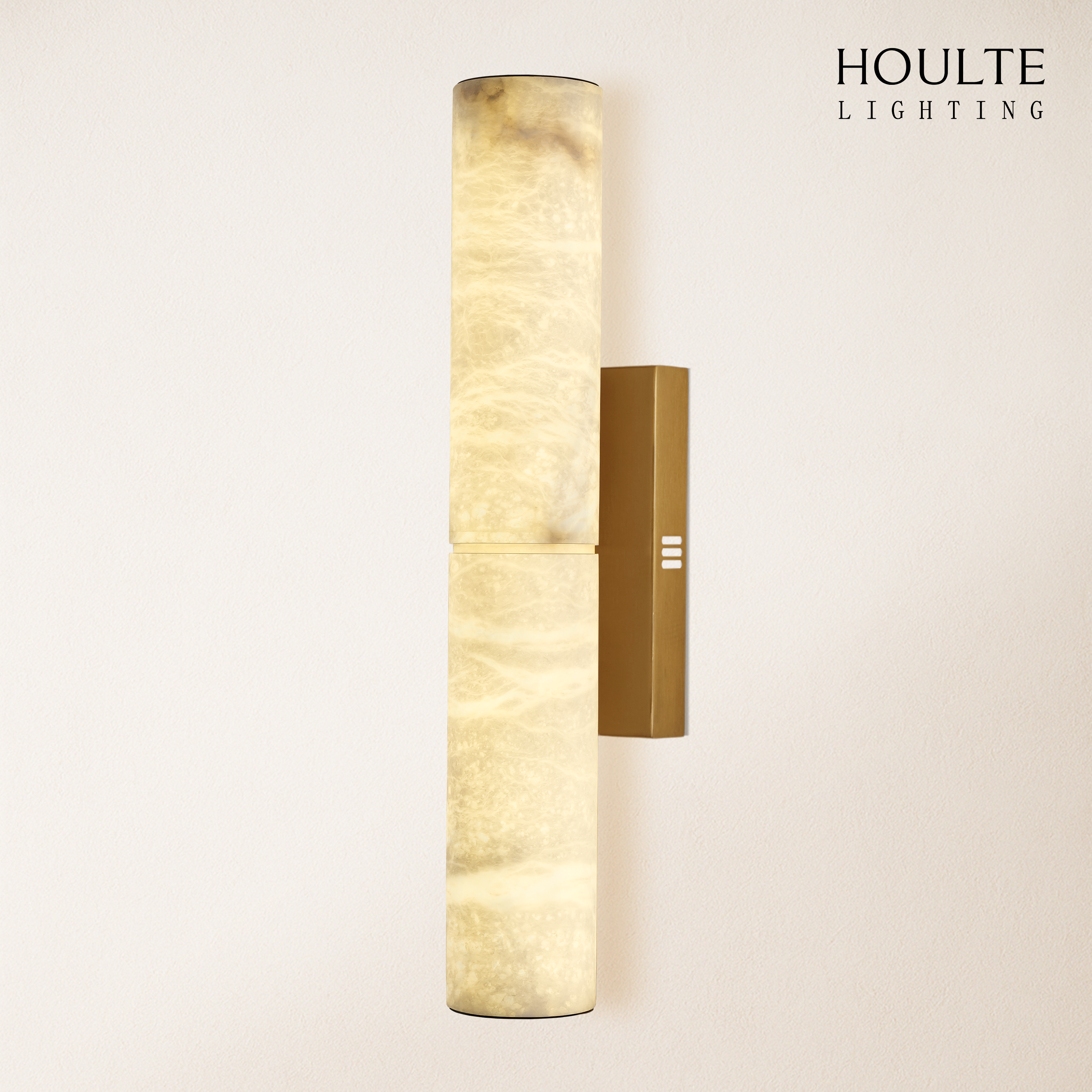 Sylvia Palladian Alabaster Wall Sconce 20"H