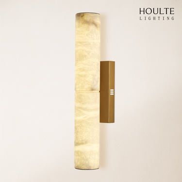 Sylvia Palladian Alabaster Wall Sconce 20"H