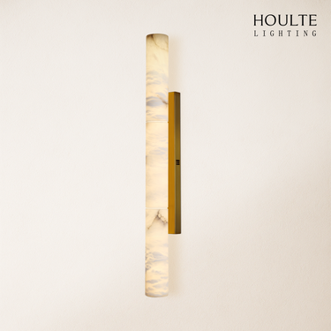 Sylvia Palladian Alabaster Wall Sconce 36"H