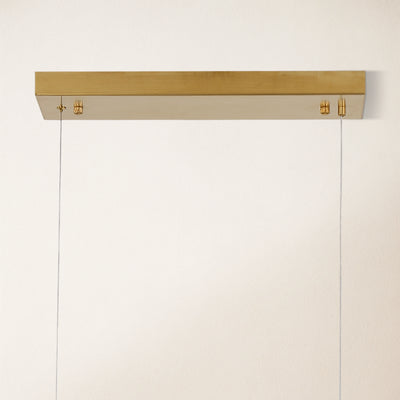 Sylvia Alabaster Linear Chandelier 47"