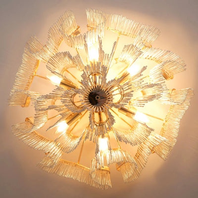 Teresa Cadena Chain Tassel Flush Mount 24"W
